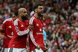 Bruno skorar þrennu fyrir Manchester United