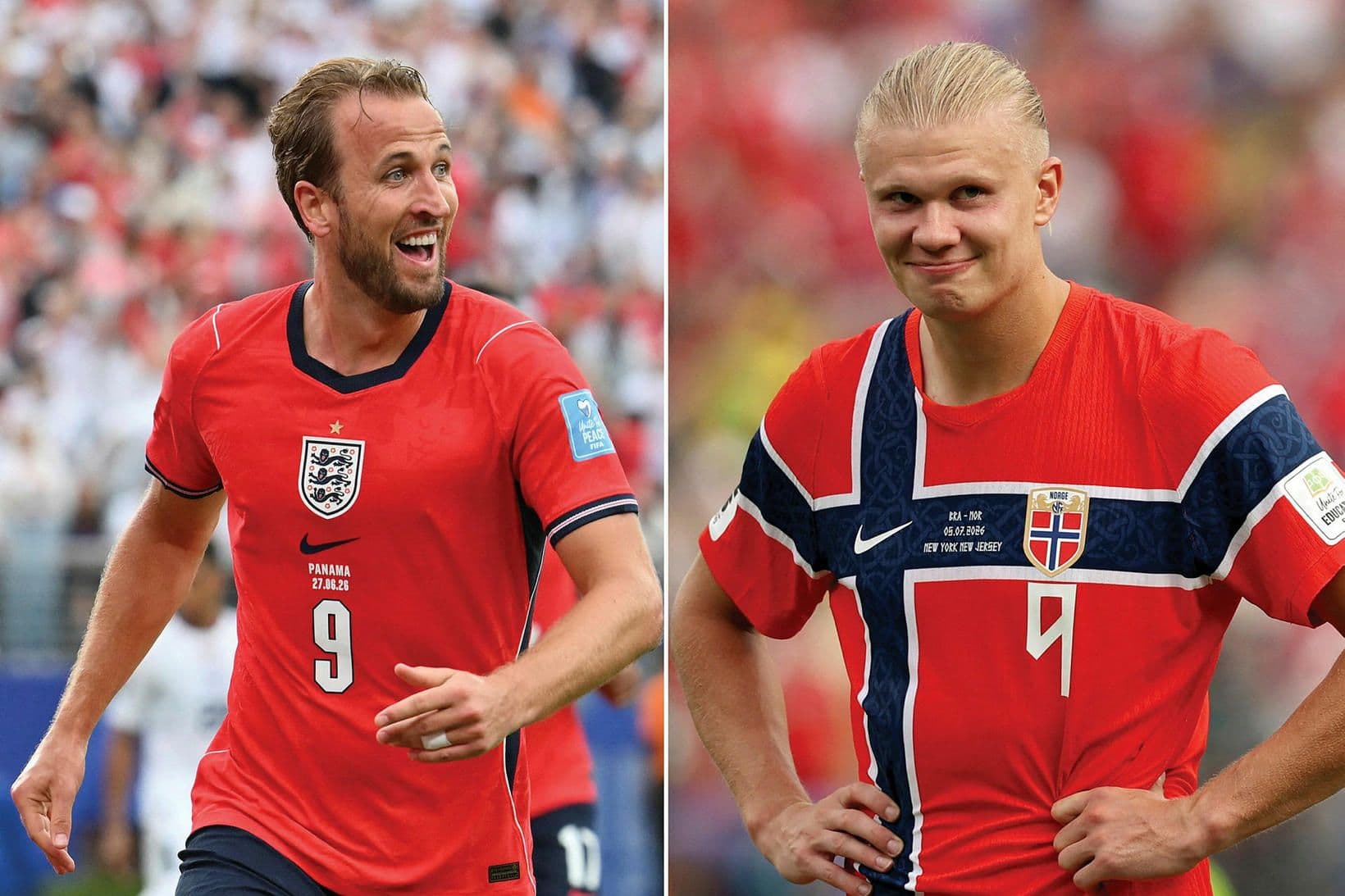 Harry Kane og Erling Haaland mætast í knattspyrnuleik