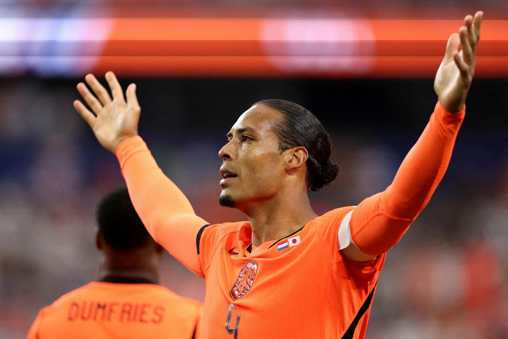 Virgil van Dijk og vatnspásur á HM