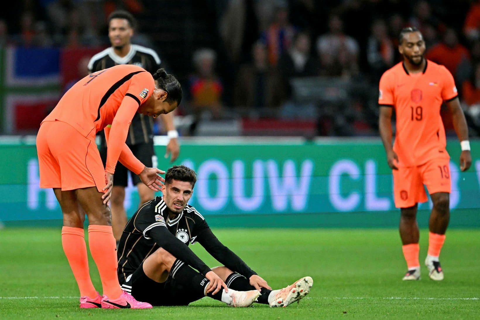 Kai Havertz meiddist í fótboltaleik