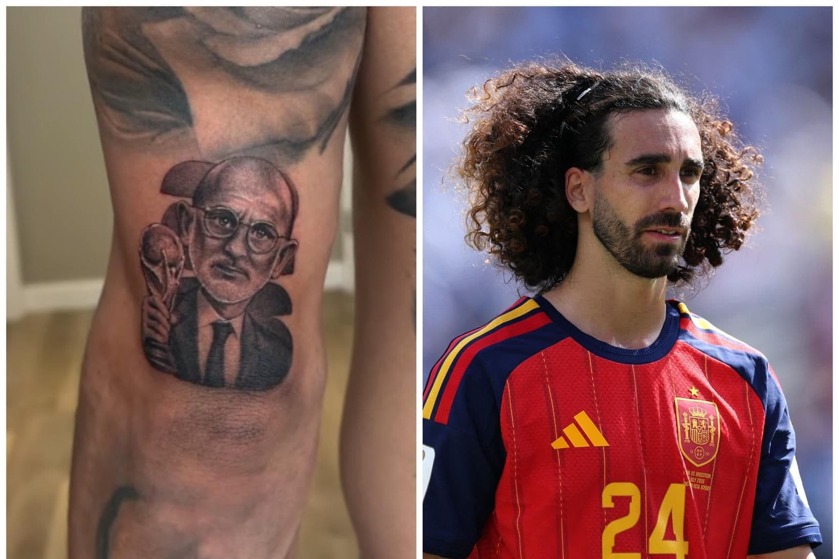 Marc Cucurella fékk sér húðflúr