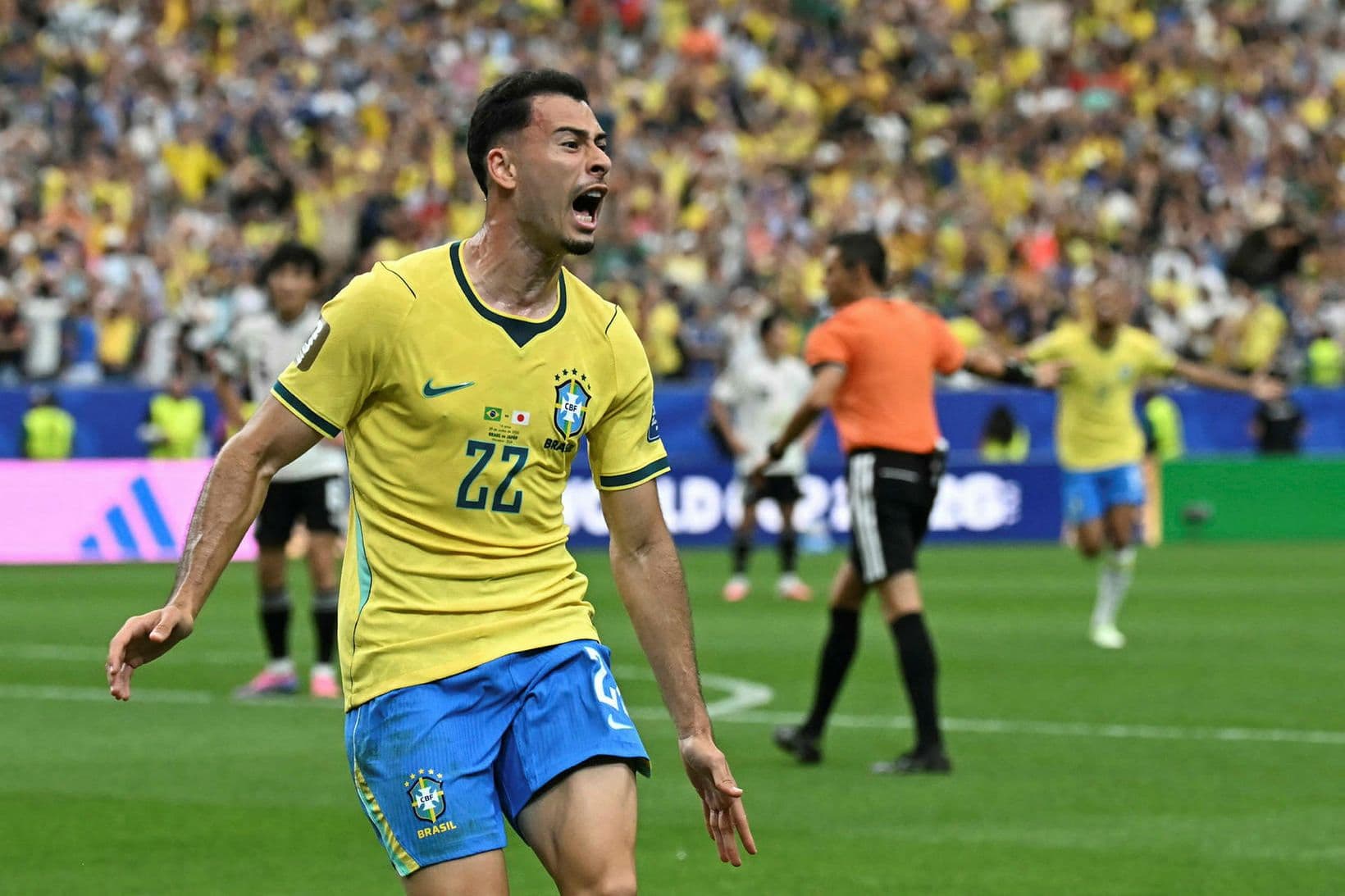 Brasilía vinnur Japan í spennandi leik