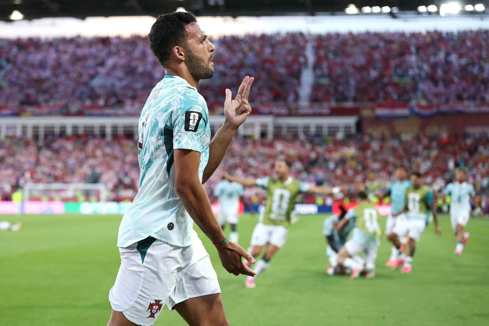 Goncalo Ramos skorar fyrir Portúgal