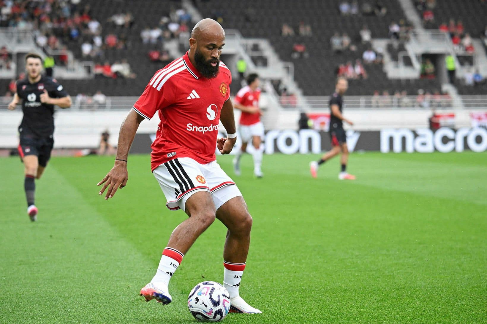 Bryan Mbeumo skorar sigurmark fyrir Manchester United